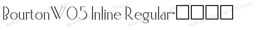 BourtonW05 Inline Regular字体转换